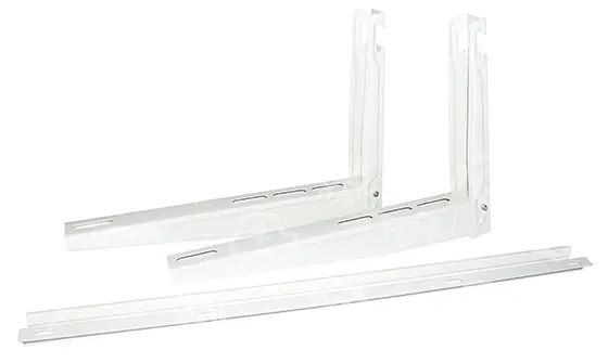 konzole s příčníkem L=550 mm,H=375 mm, P=800mm, nosnost 140kg,bílá, RODIGAS